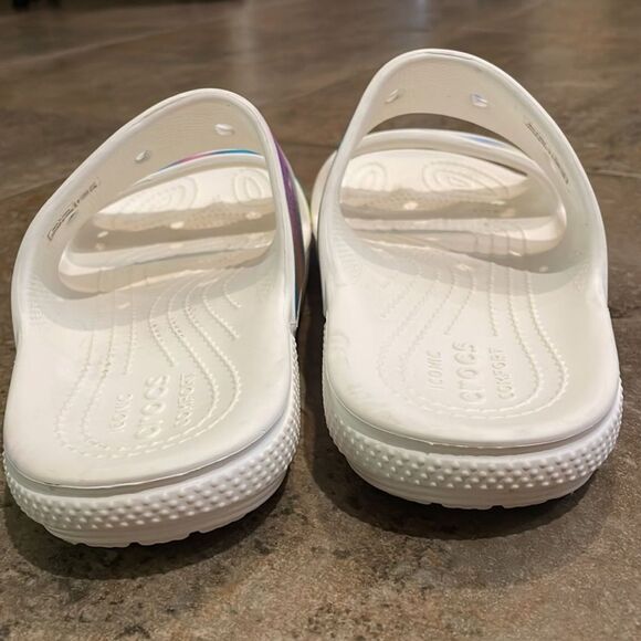 Crocs Classic Two Band Slide Sandal Shoes Unisex Size M6 W8 207771 Comfort - Picture 5 of 12